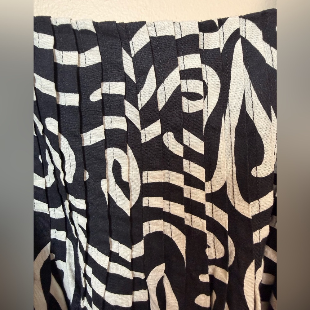 Banana Republic Linen Blend Mini Dress – Swirl Abstract – Size S w/ pockets - Picture 3 of 9